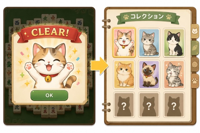 コレクション要素によって、集める動機が生まれる